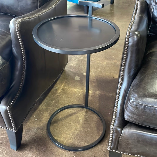 Round side table