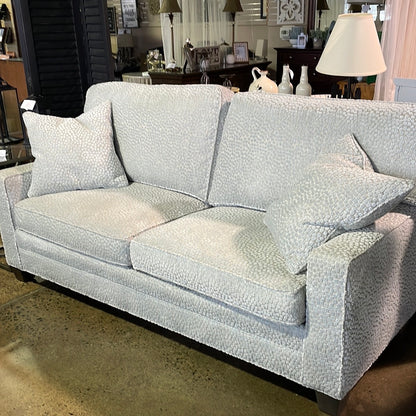 Sherrill Custom Upholstered Grey Sofa