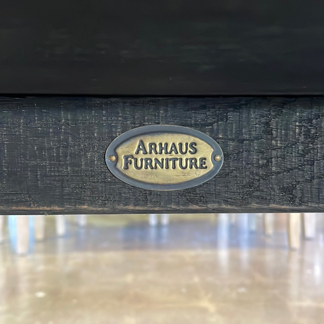 Black rustic coffee table Arhaus