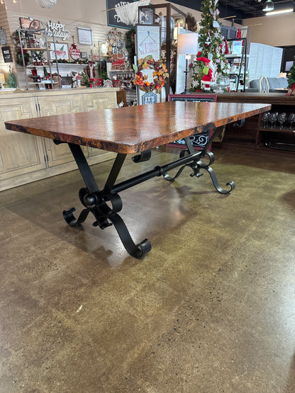 Hammered Table and Chairs