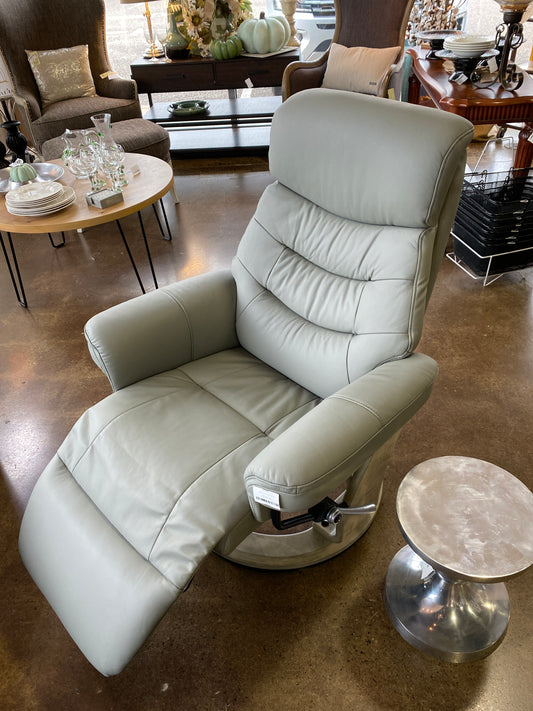 Laguna Blue Swivel Recliner