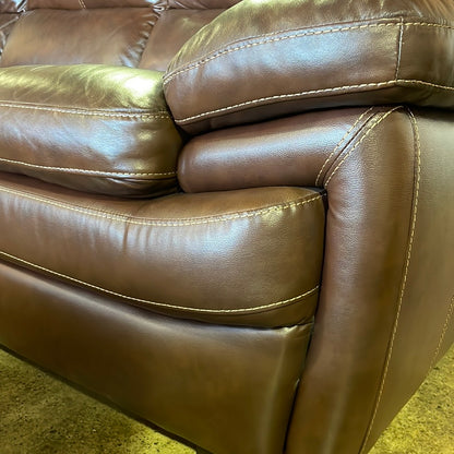 Violino Brown Leather Sofa