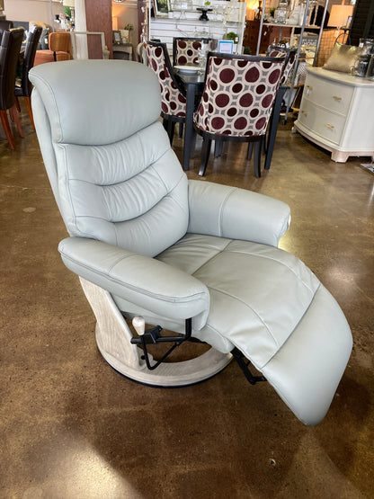 Laguna Blue Swivel Recliner