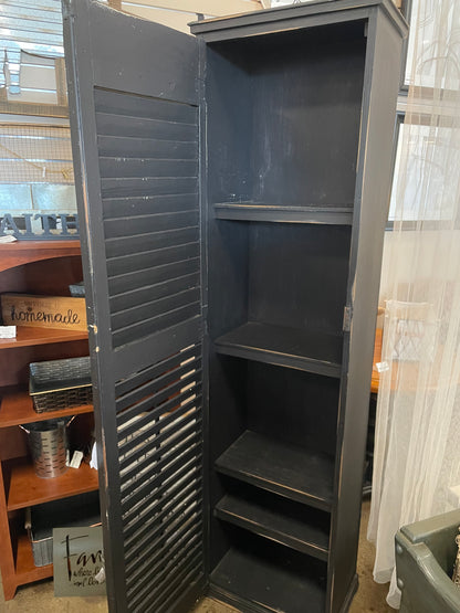 Black Shutter Cabinet crafted by Local Artist