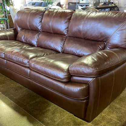 Violino Brown Leather Sofa