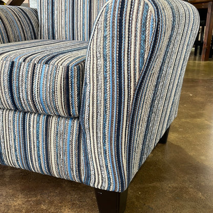 Blue Striped Accent Chair – The Perfect Piece