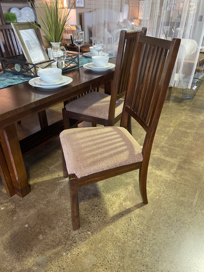 Mission Style Dining Table and Hutch