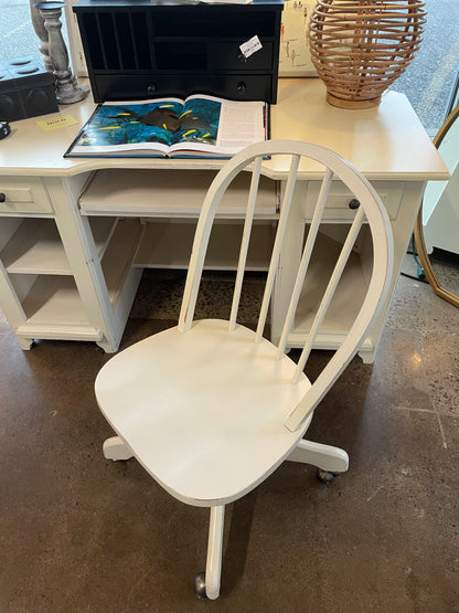 Cream Desk with Chair