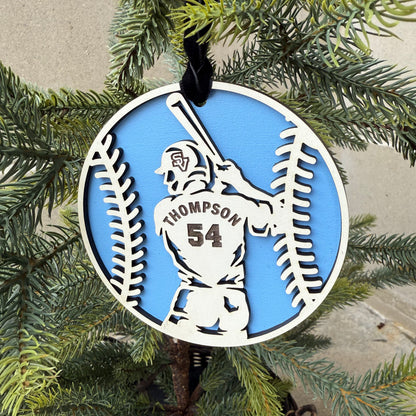 Seneca Valley Baseball Ornament (Player)