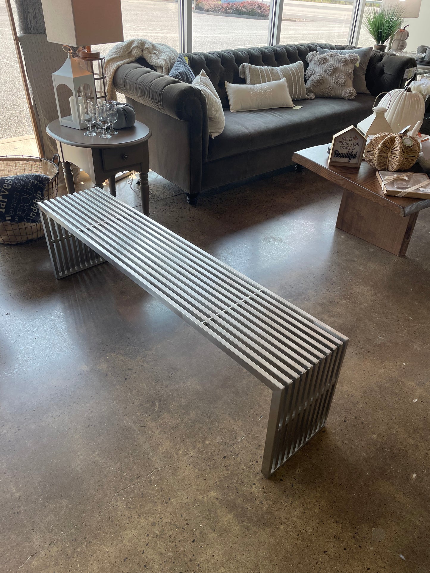 Metal Mid Century  Bench