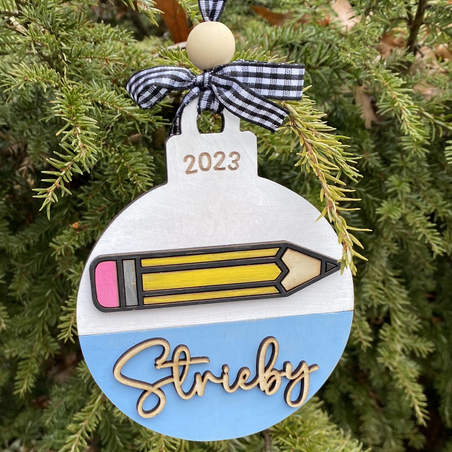 Ornament of the Week: Pencil with Name