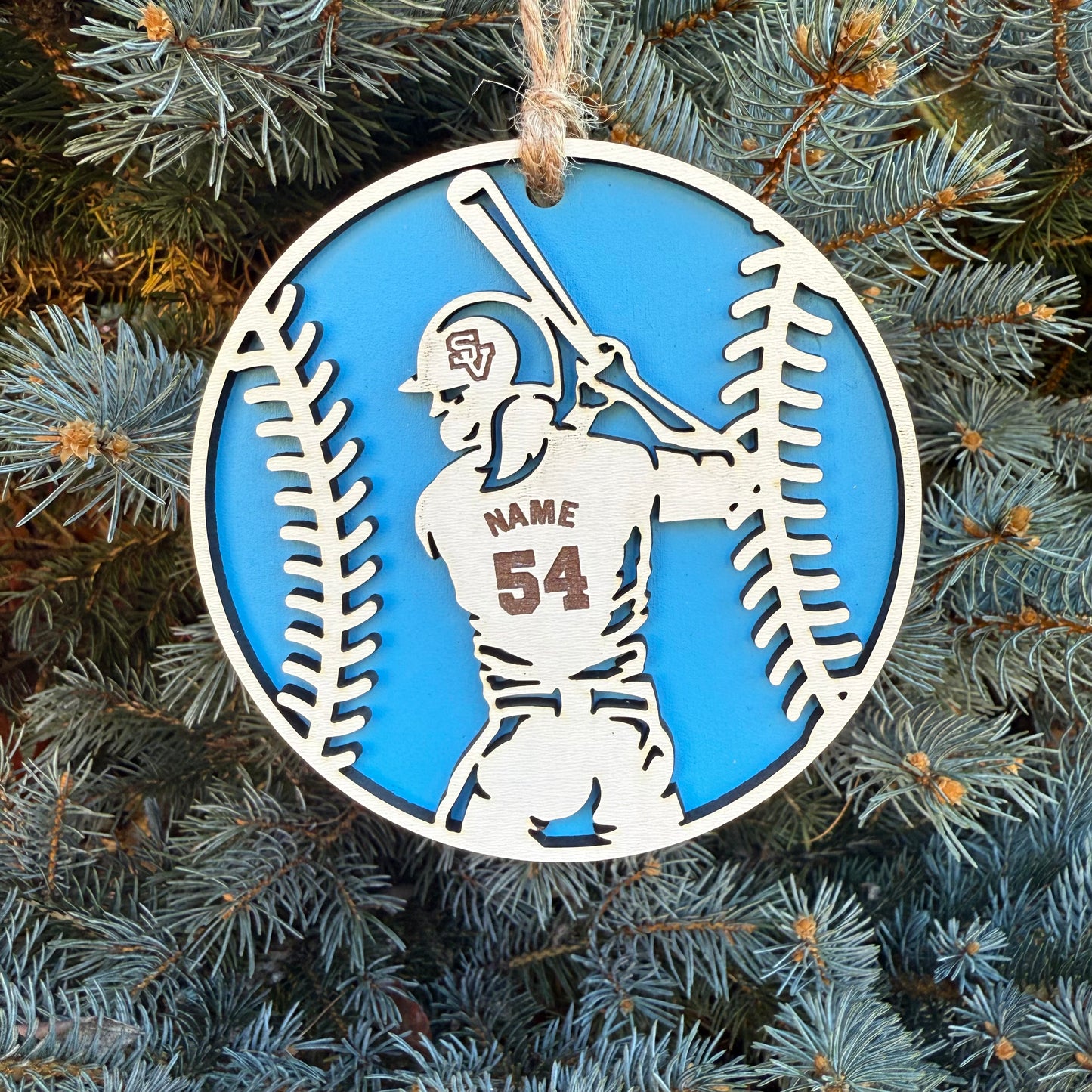 Seneca Valley Baseball/Softball  Ornament (Player)