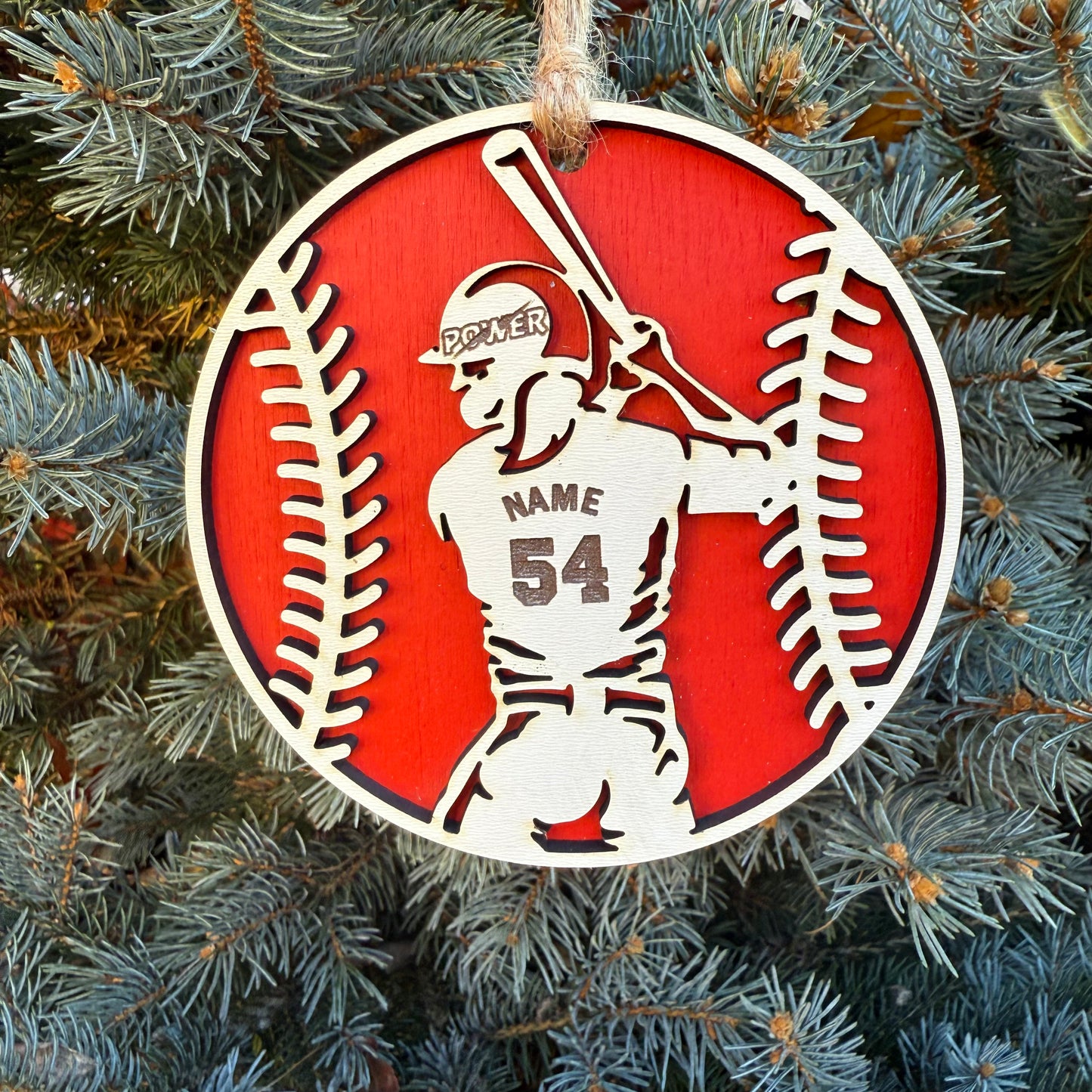 Power Softball Ornament