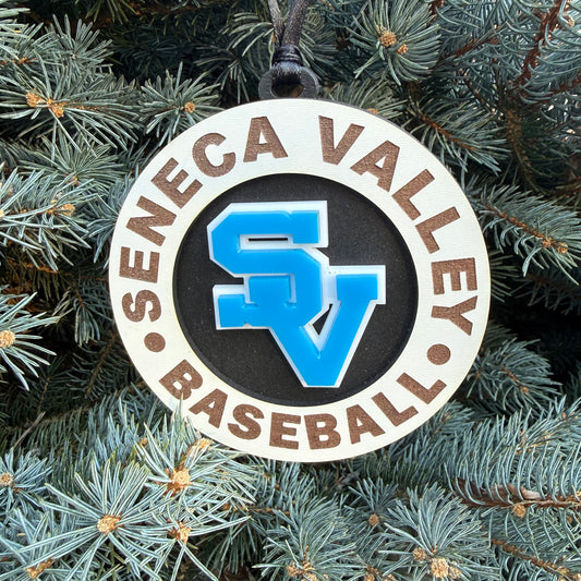 Seneca Valley Logo Baseball Ornament