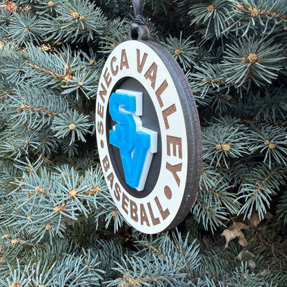 Seneca Valley Logo Baseball Ornament