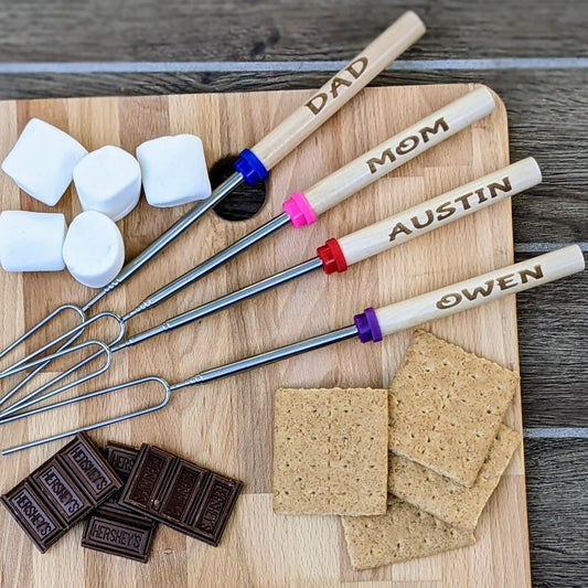 Marshmallow Roasting Sticks PERSONALIZED