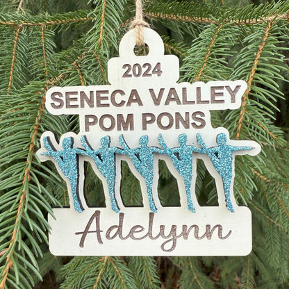 SV Pom Pons Personalized Ornament