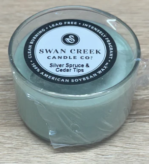 Swan Creek Silver Spruce & Cedar Tips 3.5 oz Candle