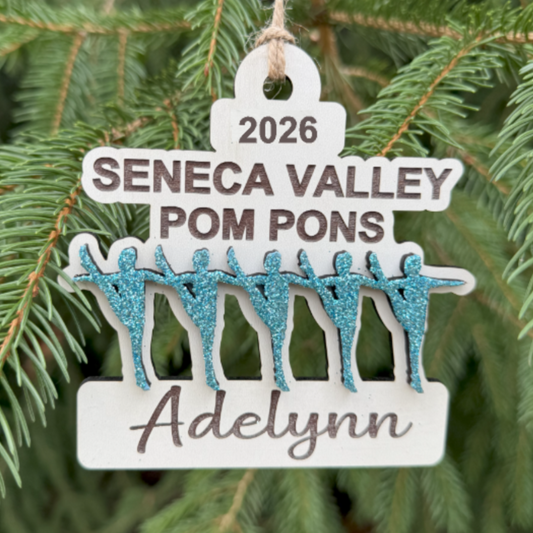 SV Pom Pons Personalized Ornament