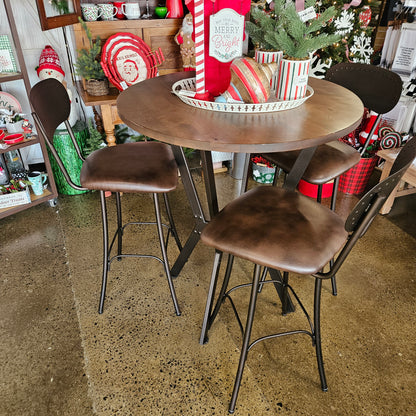 Bar height table with chairs