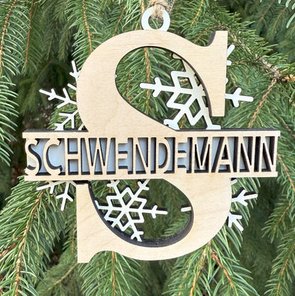 Personalized Snowflake Ornament (Orchestra)