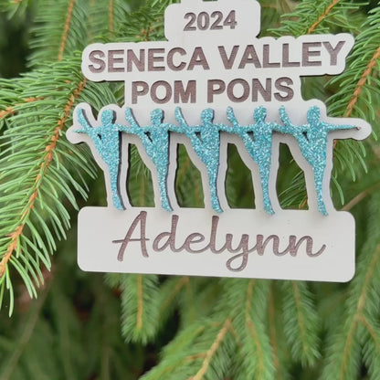 SV Pom Pons Personalized Ornament