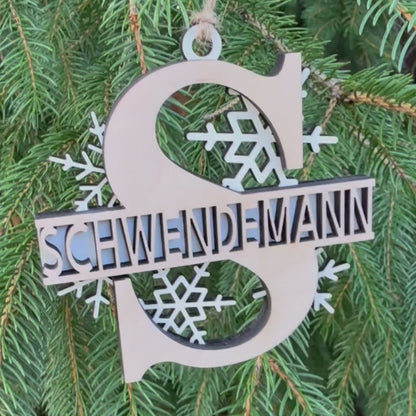 Personalized Snowflake Ornament (Orchestra)