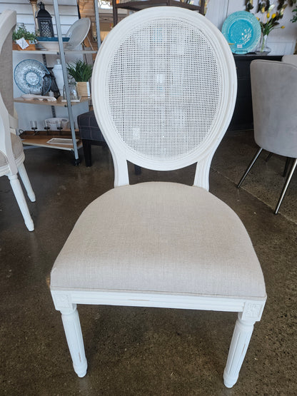 RH Distressed White Dining Chairs (setof6)