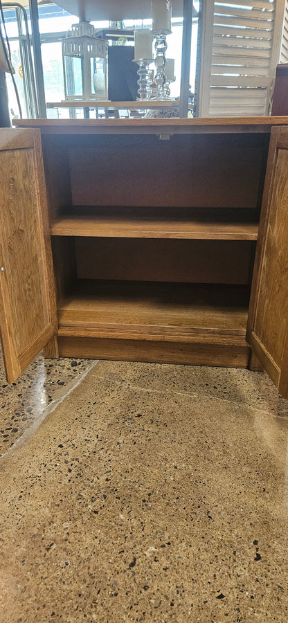 Light wood storage cabinet
