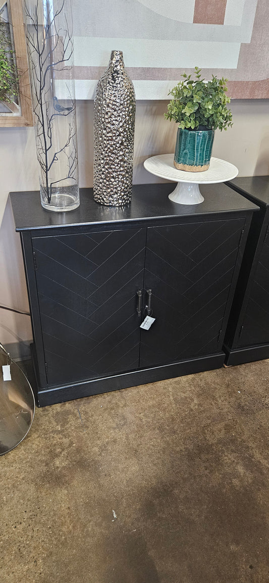 Black 2 door sideboard (model home)