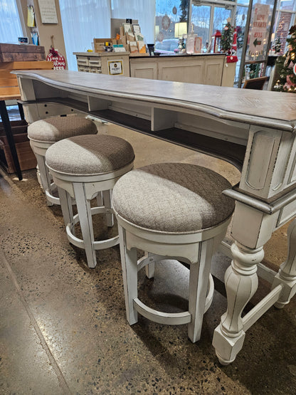 Liberty Furniture Bar Table with 3 Stools (4 piece set)