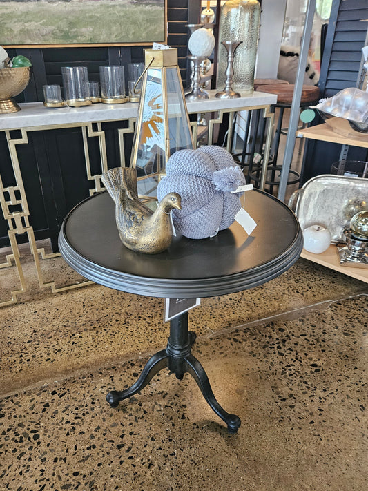 RH French Tilt Top Iron Accent Table