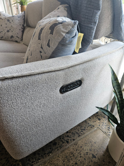Grey Power Reclining Sofa