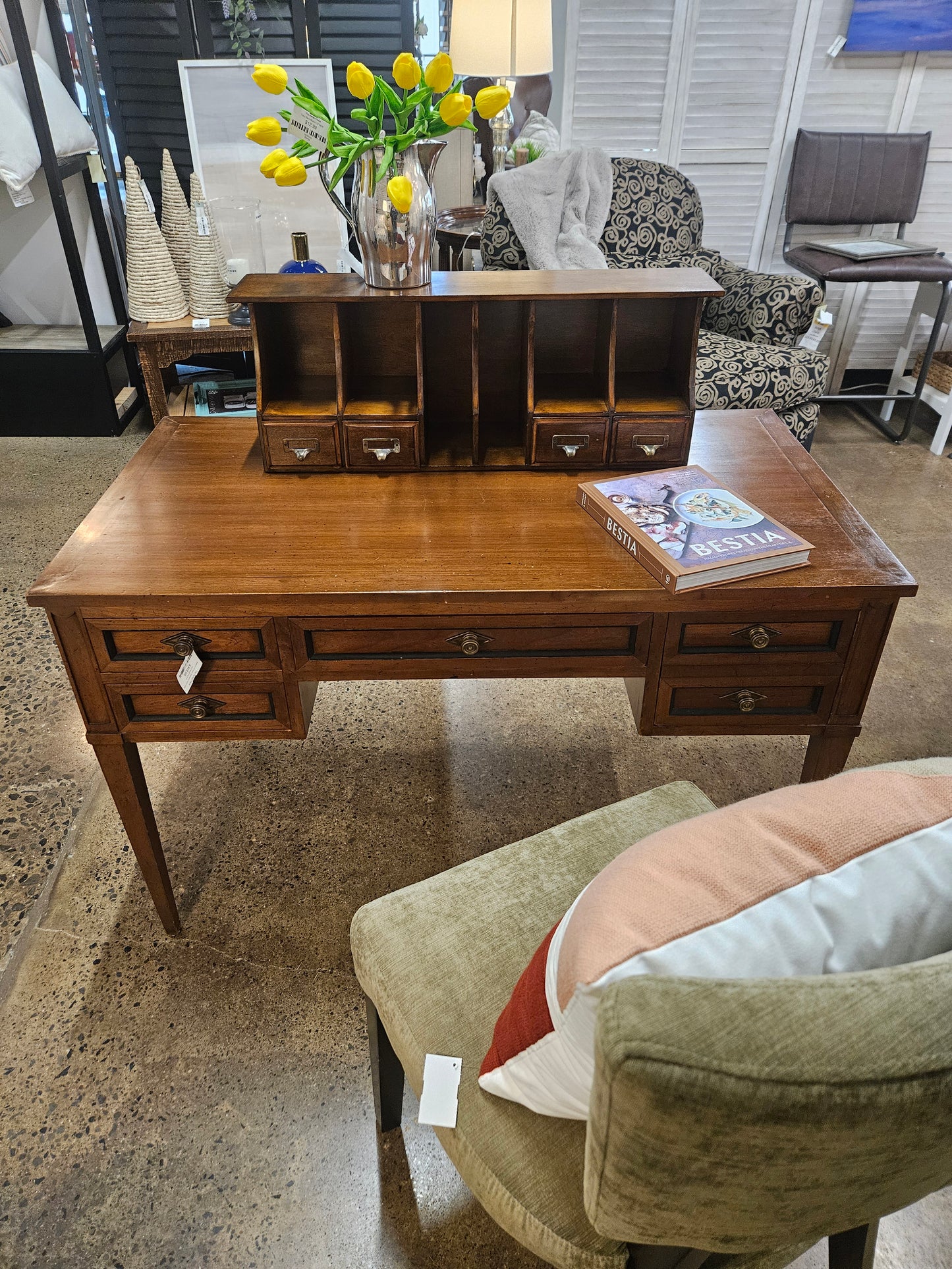 Beacon Hill solid mahogany wood desk