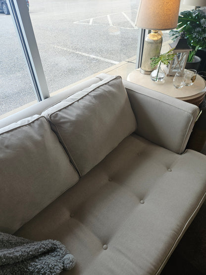 Pottery Barn Upholstered Tufted Seat Sofa