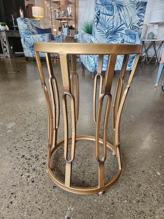 Table Dk Gold Open Metal 13.5x20"