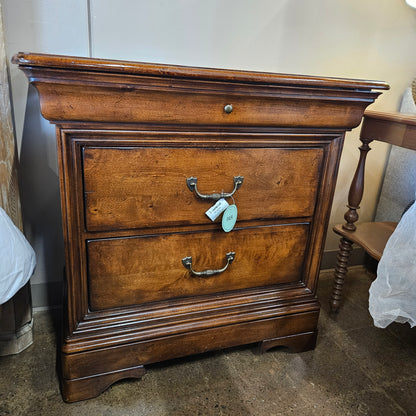 Warm brown dresser with nightstand