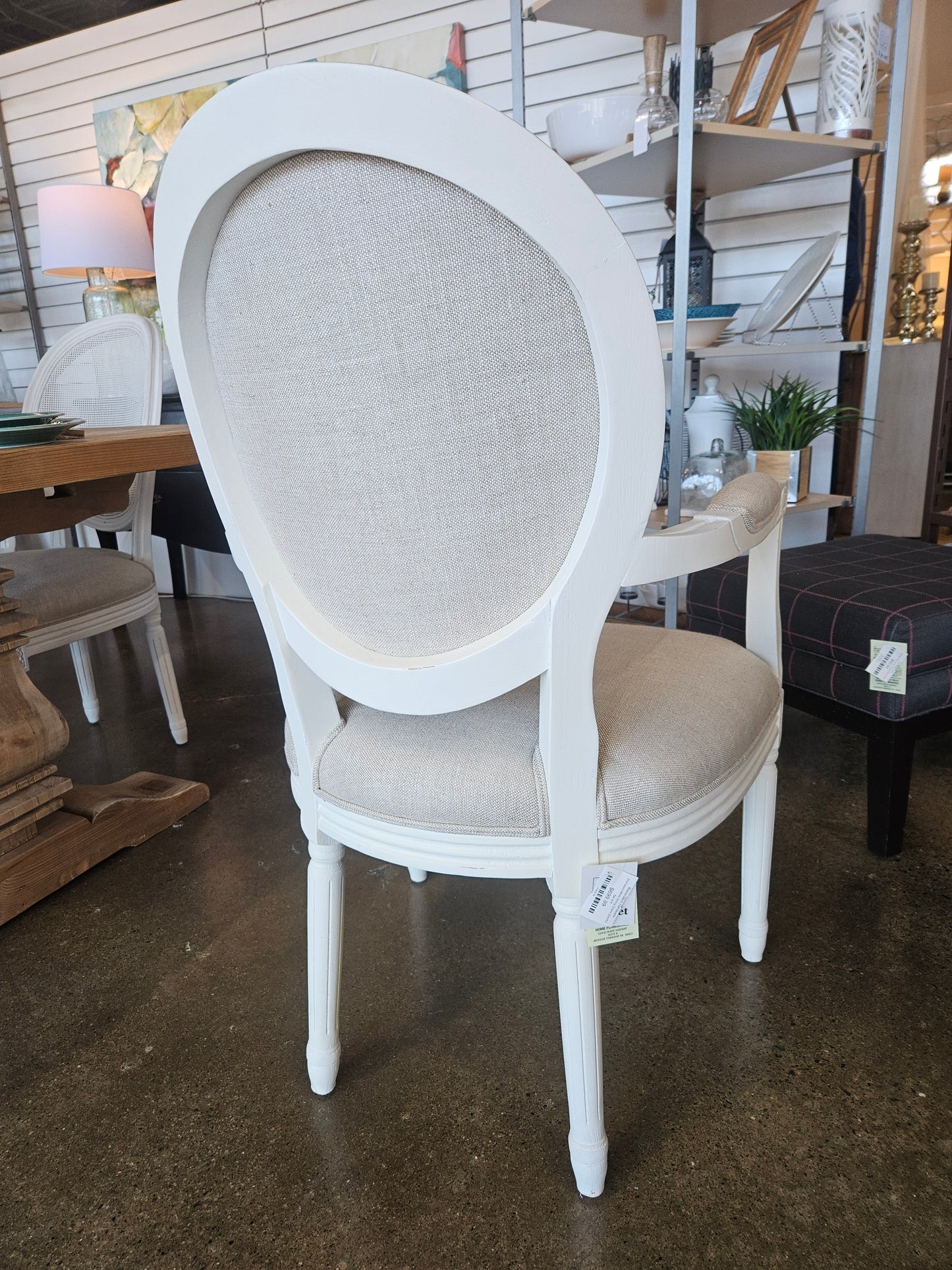 RH Distressed White Dining Chairs (setof6)