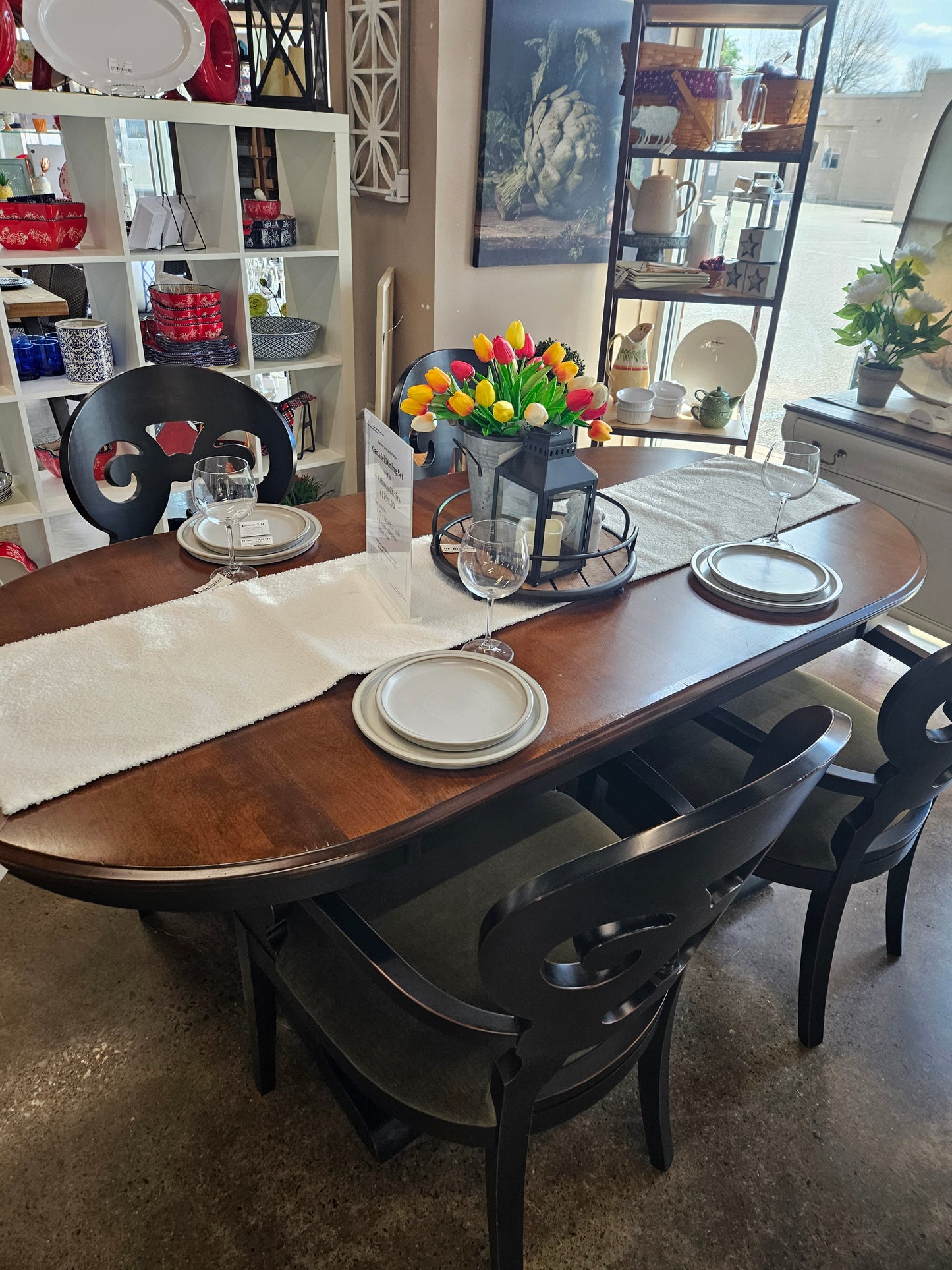 Canadel Dining Table with 4 Arhaus Chairs