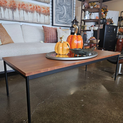 Rectangular Wood Grain Coffee Table
