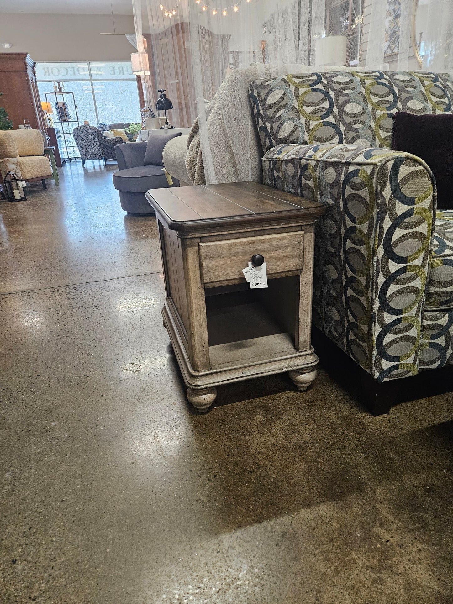 Farmhouse coffee table and end table (Setof2)