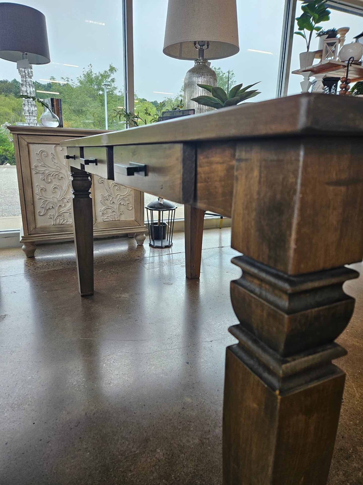 Wooden Whale Writing Desk