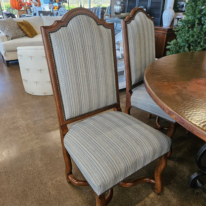 6' Round Copper Table with 6 chairs