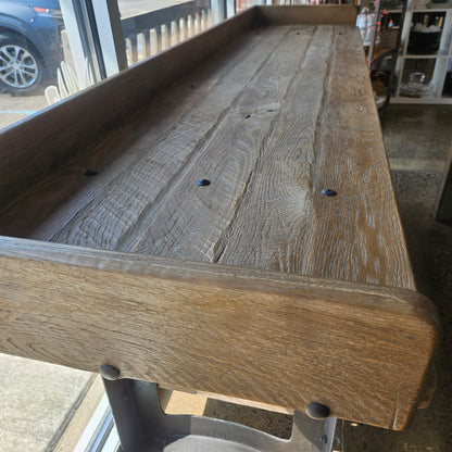 Arhaus light wood sideboard with storage