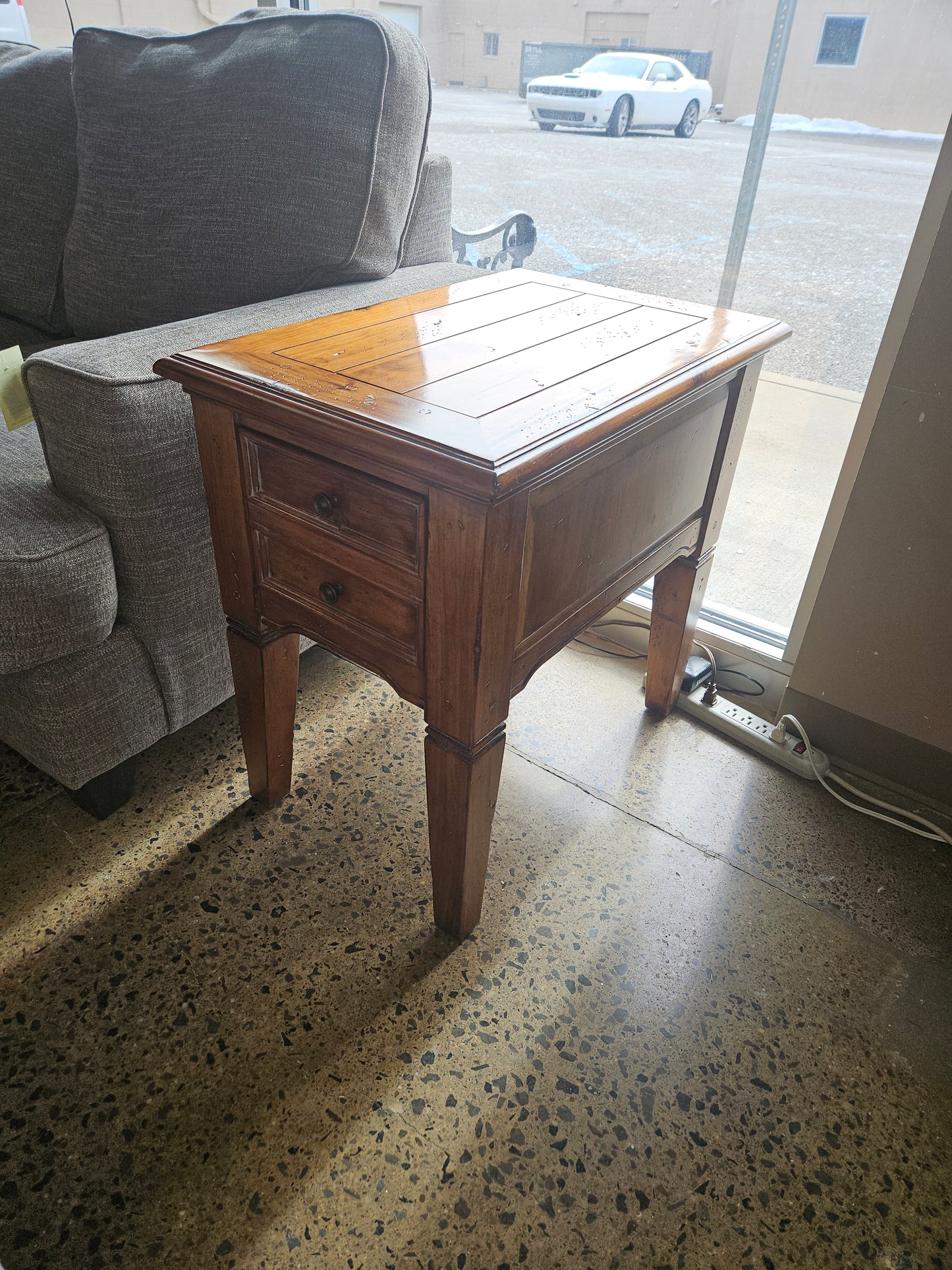 Coffee table with drawers and 2 end tables