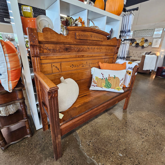 Repurposed Bed Bench