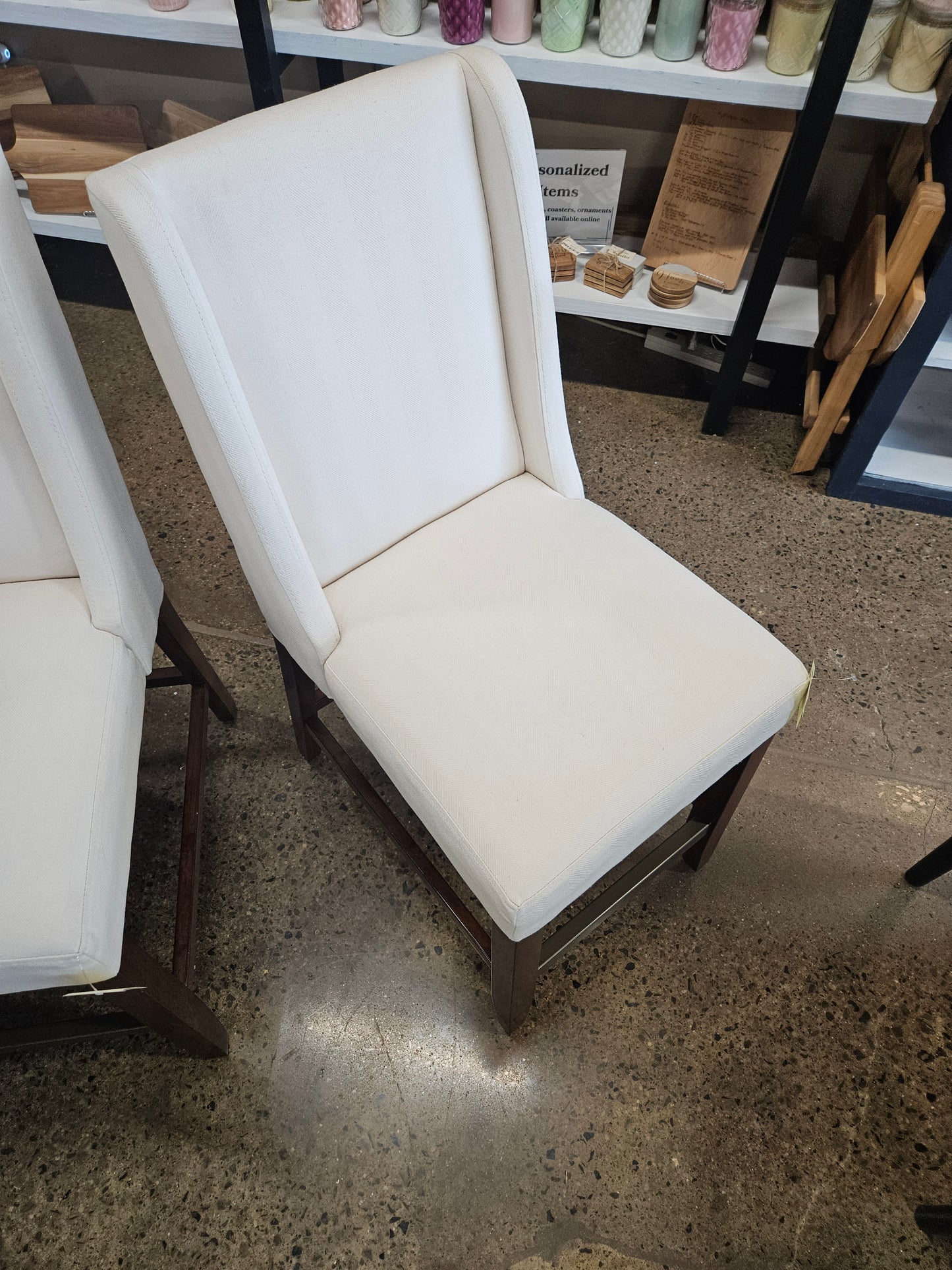 Cream kitchen stools (set of 3)
