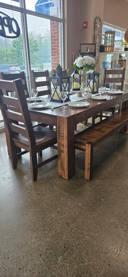 Amish Hardwood Dining Set
