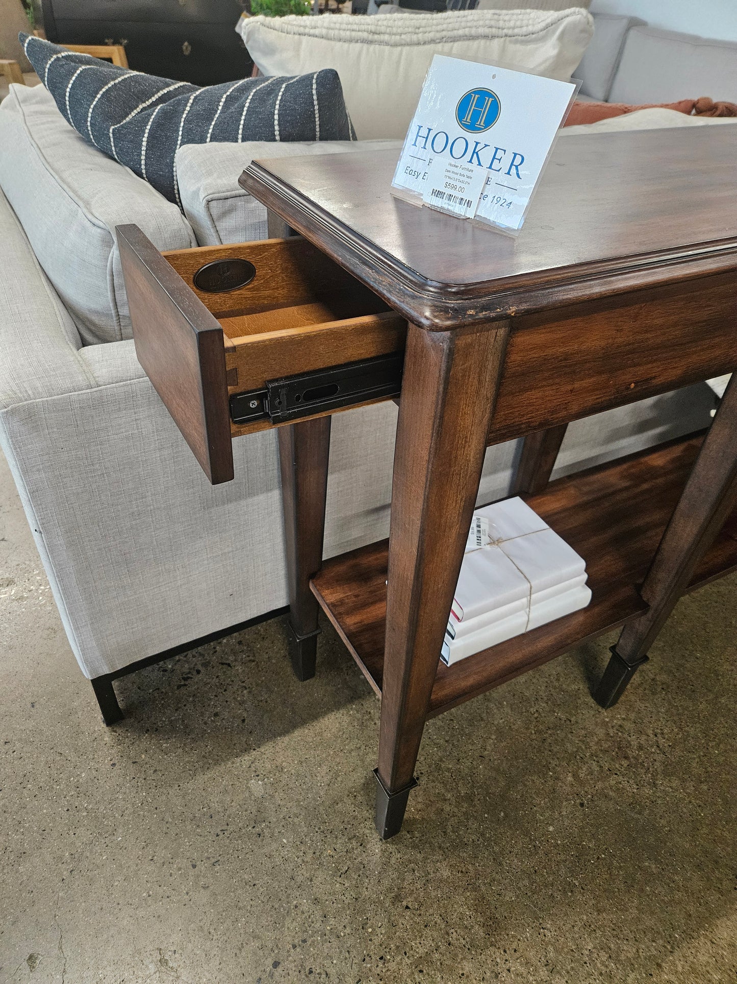 Dark Wood Sofa Table