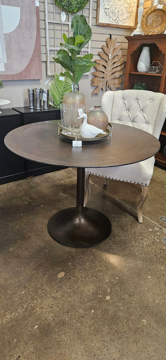 Black Metal Bistro Table (Model Home)